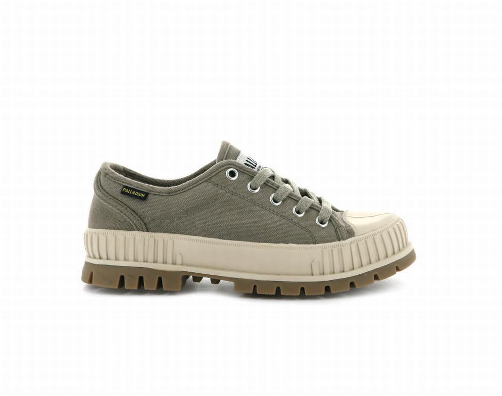 Palladium Pallashock Og Womens Low Top Sneakers Green Australia [WOZYDR-734]